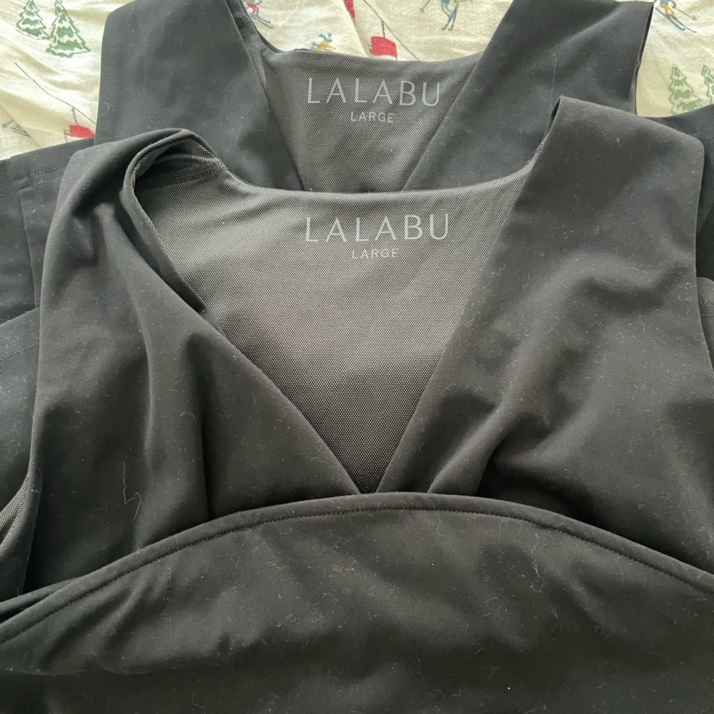 LALABU Black Nursing and Baby Wearing Tank Top - Large